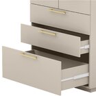 Cômoda Para Quarto Com 5 Gavetas Mdp Debai Fendi