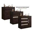 Cômoda Para Quarto Com Sapateira 4 Gavetas Café Baunilha 8000