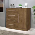 Cômoda Para Quarto Com Sapateira 4 Gavetas Malibu New Jequiti