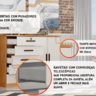 Cômoda Para Quarto Com Sapateira 5 Gavetas - Seul-cumaru/fend