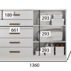 Cômoda Para Quarto Com Sapateira 5 Gavetas - Space-branco - M