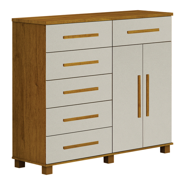 Cômoda Para Quarto Com Sapateira 6 Gavetas - São Paulo-freijó