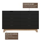 Cômoda Para Quarto Infantil 10 Gavetas 100% Mdf Alice Preto/f