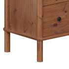 Cômoda Para Quarto Madeira 6 Gavetas Moderna Apoana Castanho