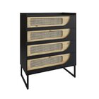 Cômoda Para Quarto Mdf/mdp Com 4 Gavetas Apolo