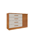 Cômoda Para Quarto Ripada 1 Portas 4 Gavetas - Barcelona-cina