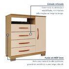 Cômoda Para Quarto Sapateira 1 Porta 4 Gavetas Nicho Itapema