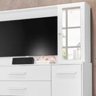 Cômoda Para Tv Até 43 Polegadas 4 Gavetas Branco Íris Shop Jm