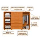 Cômoda Para Tv Até 65 Polegadas 7 Gavetas Cinamomo Fonteine S