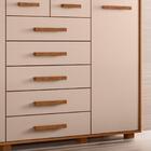 Cômoda Para Tv Até 65 Polegadas 7 Gavetas Jatobá Fendi Fontei