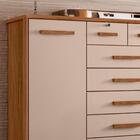 Cômoda Para Tv Até 65 Polegadas 7 Gavetas Jatobá Fendi Fontei