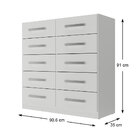 Cômoda Paris 10 Gavetas Branco - Moville