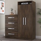 Cômoda Paris 2 Portas 4 Gavetas Cacau - Panorama Móveis