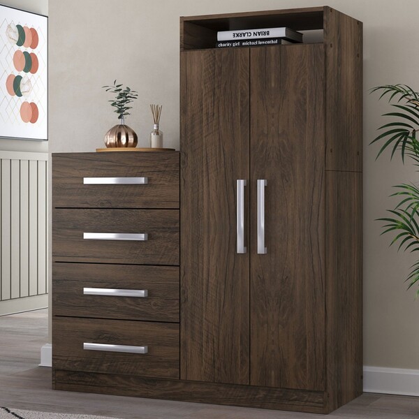 Cômoda Paris 2 Portas 4 Gavetas Cacau - Panorama Móveis