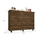 Cômoda Paris 8 Gv Marrom Escuro