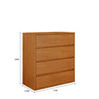 Cômoda Paris Com 04 Gavetas Bianchi