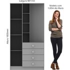 Cômoda Penteadeira 1 Porta 3 Prateleiras 4 Gavetas 1960a Star