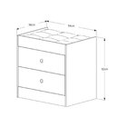 Cômoda Penteadeira 3 Gavetas 1 Espelho Olivia  Branco