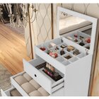 Cômoda Penteadeira 3 Gavetas 1 Espelho Olivia  Branco