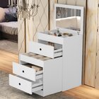 Cômoda Penteadeira 3 Gavetas 1 Espelho Olivia  Branco