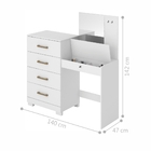 Cômoda Penteadeira Ayrton Branco