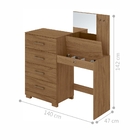 Cômoda Penteadeira Ayrton Naturale