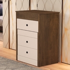 Cômoda Penteadeira Com Banqueta Carla Castanho Off