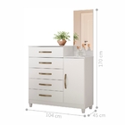 Cômoda Penteadeira E Sapateira Rono Branco