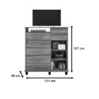 Cômoda Pérola Noce– Fabri Móveis