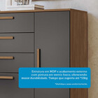 Cômoda Pinhais 2 Portas 4 Gavetas Jatoba/grafite - Santos And