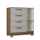 Cômoda Poquema 1 Pota 4 Gavetas