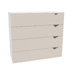 Cômoda Porto 4 Gavetas Branco/creme - Politorno