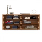 Cômoda Porto 6 Gavetas Verde/freijó - Politorno