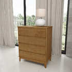 Cômoda Prata 4 Gavetas - Freijó