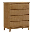 Cômoda Prata 4 Gavetas - Freijó