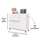 Comoda Prata Mizza Decor - Armário Para Quarto