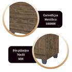 Comoda Prata Mizza Decor - Armário Para Quarto