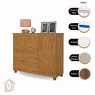 Comoda Prata Mizza Decor - Armário Para Quarto