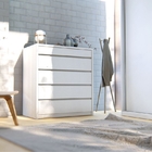 Cômoda Premium 5 Gavetas Branco