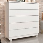 Cômoda Premium 5 Gavetas Neve - Tcil Móveis