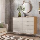 Cômoda Premium Amêndoa E Off White