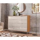 Comoda Premium - Amendoa/off White - Lukaliam Móveis