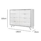 Comoda Premium - Branco - Lukaliam Móveis