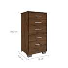 Cômoda Primacy 5 Gv Capuccino