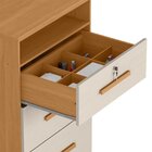 Cômoda Primordial Max Mdp 4 Gavetas Cinamomo / Areia