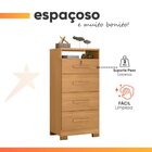Comoda Primordial Max Zanzini Cinamomo 4 Gavetas Com Pés  ( 1