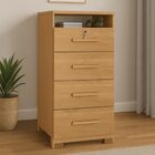 Comoda Primordial Max Zanzini Cinamomo 4 Gavetas Com Pés  ( 1