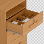 Comoda Primordial Max Zanzini Cinamomo 4 Gavetas Com Pés  ( 1