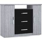 Cômoda Prisma - Moval - Cinza / Preto