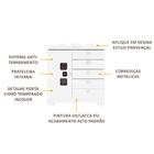 Cômoda Provence 1 Porta E 5 Gavetas Multimóveis Branco